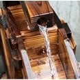 thumbnail image 4 of fenze Waterwheel Fountains for Outdoor Yard Wood Design Fountain Feng Shui Wheels Yard Decorative, Perfect for Balcony Patio Garden Fountain, 11.81" Diameter, 4 of 7