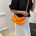 thumbnail image 4 of Bolso de hombro para mujer PU Crossbody Bag plisado Casual Simple Messenger Bag (naranja), 4 of 7