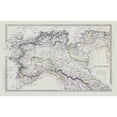 thumbnail image 3 of Chapman 24x17 Black Modern Framed Museum Art Print Titled - Northern Ancient Italy - Chapman 1830, 3 of 5