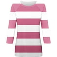 thumbnail image 4 of Maean Women Long Sleeve Striped Shirts Basic Crewneck Pullover Casual Tee Fall Outfits Color Block Fashion Tops, 4 of 5