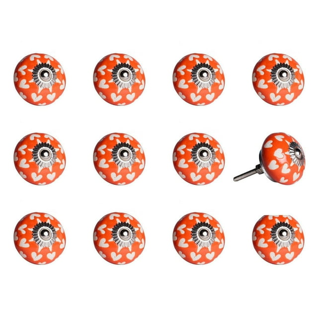 KNOB-IT VINTAGE HANDPAINTED CERAMIC KNOBS (12-Pack) KI1228