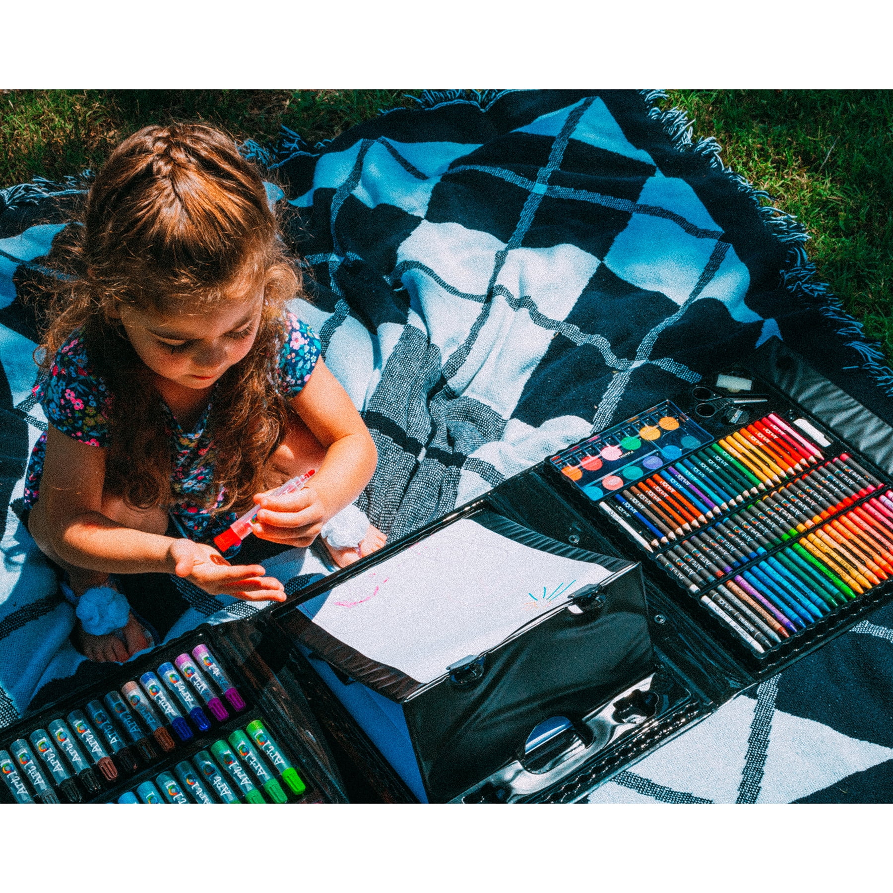 Art 101 Kids Artist Travel Supply Sketch Kit, Multifunctional