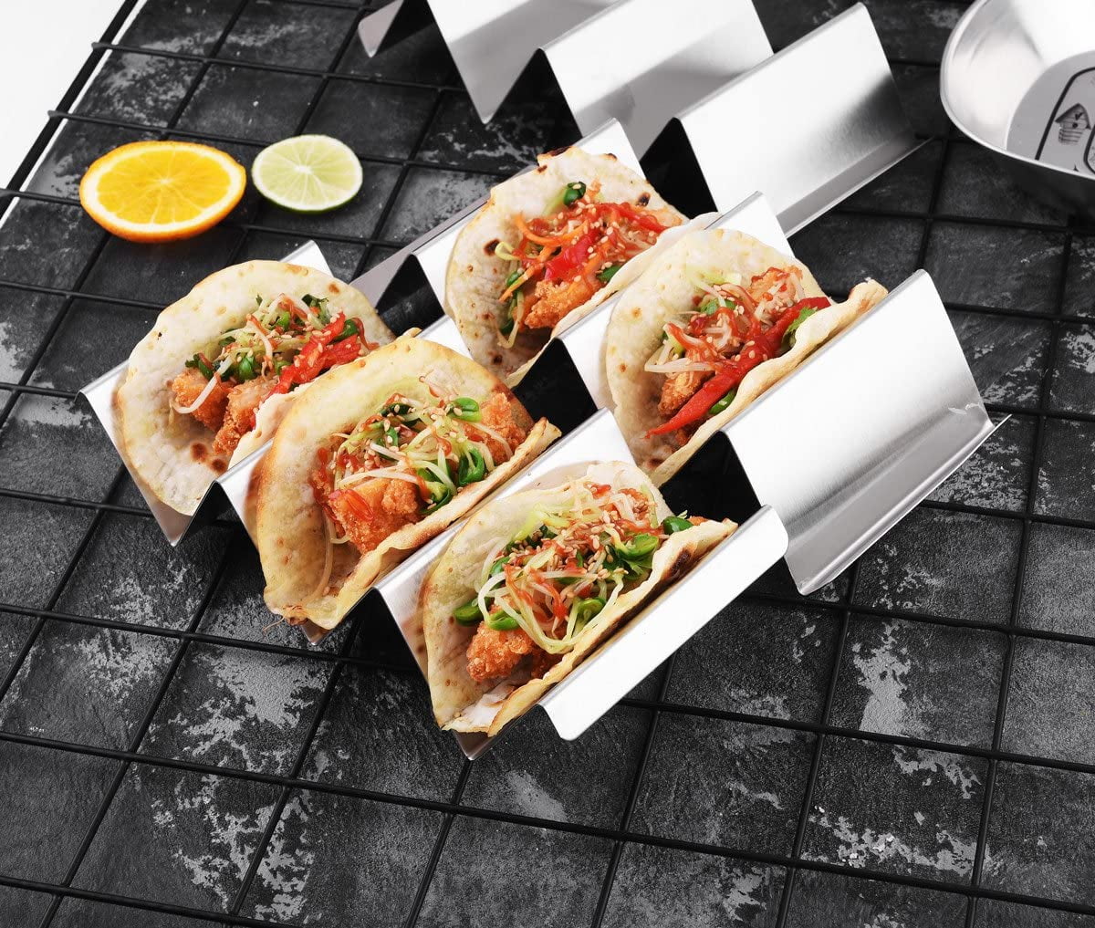 Support à tacos en acier inoxydable - Pratique et robuste