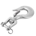thumbnail image 3 of M Buder Durable Stainless Steel Swivel Jaw Hook with Safety Latch Rowing Boat Kayak Accessory 3/8 inches / 0.95 cm[cite: 1], 3 of 7