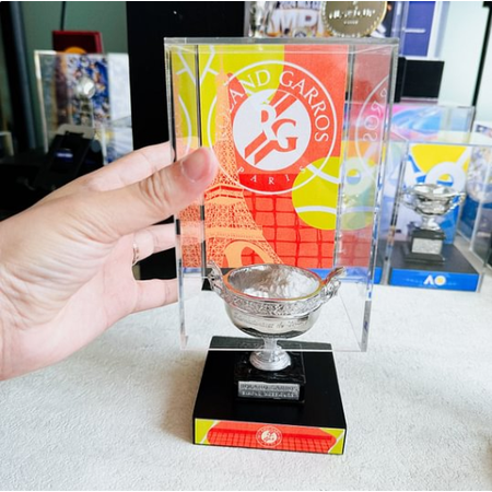 Roland Garros French Open Tennis Men s Champions Trophy 8 cm Metal Trophy with Display Case-Nadal Christmas Halloween Gifts