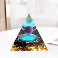 thumbnail image 1 of Amatista cristal decoración cristal puntos ergía meditación Yoga generador ergía cristales estatuil Negro CUTICAT Pirámide de piedra, 1 of 6