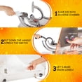 thumbnail image 2 of 110V Commercial Ice Crusher 500LBS/H, 300W Electric Snow Cone Machine, 1450RPM Stainless Steel Shaved Ice Maker with 48L Ice Storage Capacity for Home, Restaurants, and Bars, 2 of 7