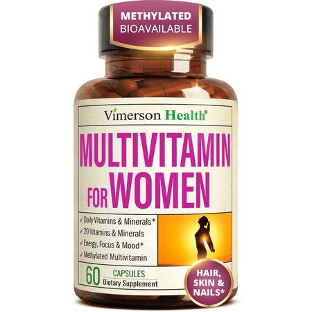 Multivitamins for Women – Methylated Womens Multivitamin with Vitamins B, A, D, C, Zinc & More for Daily Support – High Potency Bioavailable Vitamins