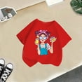 thumbnail image 5 of MEZZALL Kid Girls Cute Graphic T-Shirt Round Neck Short Sleeve Tee Summer Casual Tshirts Tops, Red, 13-14 Years, 5 of 5