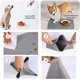 thumbnail image 3 of Estera de comida para perros y gatos: Mantel individual impermeable de silicona para cuenco de agua para mascotas, bandeja de goma para alimentación de mascotas, color gris Rojo Verde, 3 of 5
