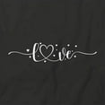 thumbnail image 2 of Love T-Shirt | Cute Romance Black Tee Gift, 2 of 5