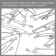 thumbnail image 5 of 500Pcs Eye Pins Jewelry Findings Eye Pins 20mm Iron Eye Pins for Jewelry Making 21 Gauge White, 5 of 6