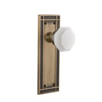 Nostalgic Warehouse Miswaw_Psg_238_Nk Mission Solid Brass Rose Passage Door Knob Set -