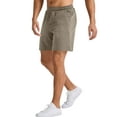thumbnail image 2 of Hanes Originals Shorts Men's Gym Workout Pockets Cool Comfortable Cotton 7 Inseam, 2 of 5