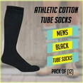 Yacht & Smith Mens & Womens Wholesale Bulk Cotton Tube Socks, Referee