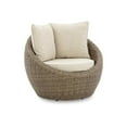 thumbnail image 3 of Ashley Furniture Danson Outdoor Fabric Swivel Lounge in Dark Brown (Set of 2), 3 of 7