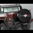 thumbnail image 3 of PISONIC State Of Colorado Flag Spare Tire Cover Weatherproof Universal Wheel Protectors for RV Camper Travel Trailer SUV Truck 15 inch, 3 of 7