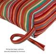 thumbnail image 3 of Watermelon Stripe 44 x 22 in. Outdoor High Back Chair Cushion (2-Pack) by Greendale Home Fashions, 3 of 9