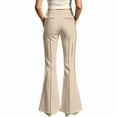 thumbnail image 4 of School Uniform for Girls High Elastic Slim Fit Stylish Print Flared Trousers Back-To-School Girls' Pants 5-6 Years, 4 of 4