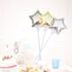 thumbnail image 2 of BRIGHTFUFU 12 unids de aluminio aluminio estrella globo fiesta mylar globo con palo para cumpleaños de boda decoración navideña (dorado, plata, dorado claro), 2 of 7