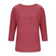 thumbnail image 4 of HongQid 3/4 Length Sleeve Womens Dressy Casual Tops Round Neck Tunic Shirts Summer Spring Fall Clothes, 4 of 5