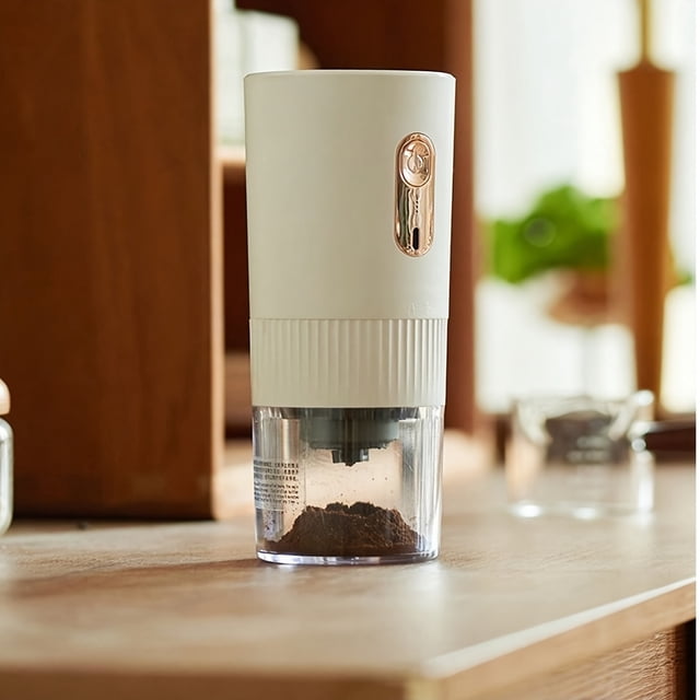 MesaSe Portable Electric Coffee Grinder - Multi-Gear Adjustable USB Powered Compact Design with Cleaning Brush and Cable - Perfect Gift for Men Small Home Coffee Maker Summer Trip Ess