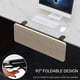thumbnail image 4 of Bandeja extensible ergonómica de escritorio, 55 x 24 cm, con abrazadera sin perforaciones, bandeja plegable para teclado y reposamuñecas con brazo para montaje en mesa., 4 of 5