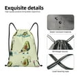 thumbnail image 6 of Kdxio Avocado for Exercise Print Drawstring Backpack Bag,Waterproof Draw String Back Sack, Gym Drawstring Bags Swim Bag For Unisex, 6 of 9