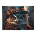 thumbnail image 5 of JRXY  Boho Owl Tapestry Watercolor Woodland Nursery Isolated Cute Bohemian Animal Baby Owl Home Decor Tapestry Wall Hanging for Bedroom Living Room Dorm 40x30in, 5 of 7