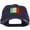 Navy, variant on Senegal Flag Embroidered Unstructured Cap - Grey OSFM