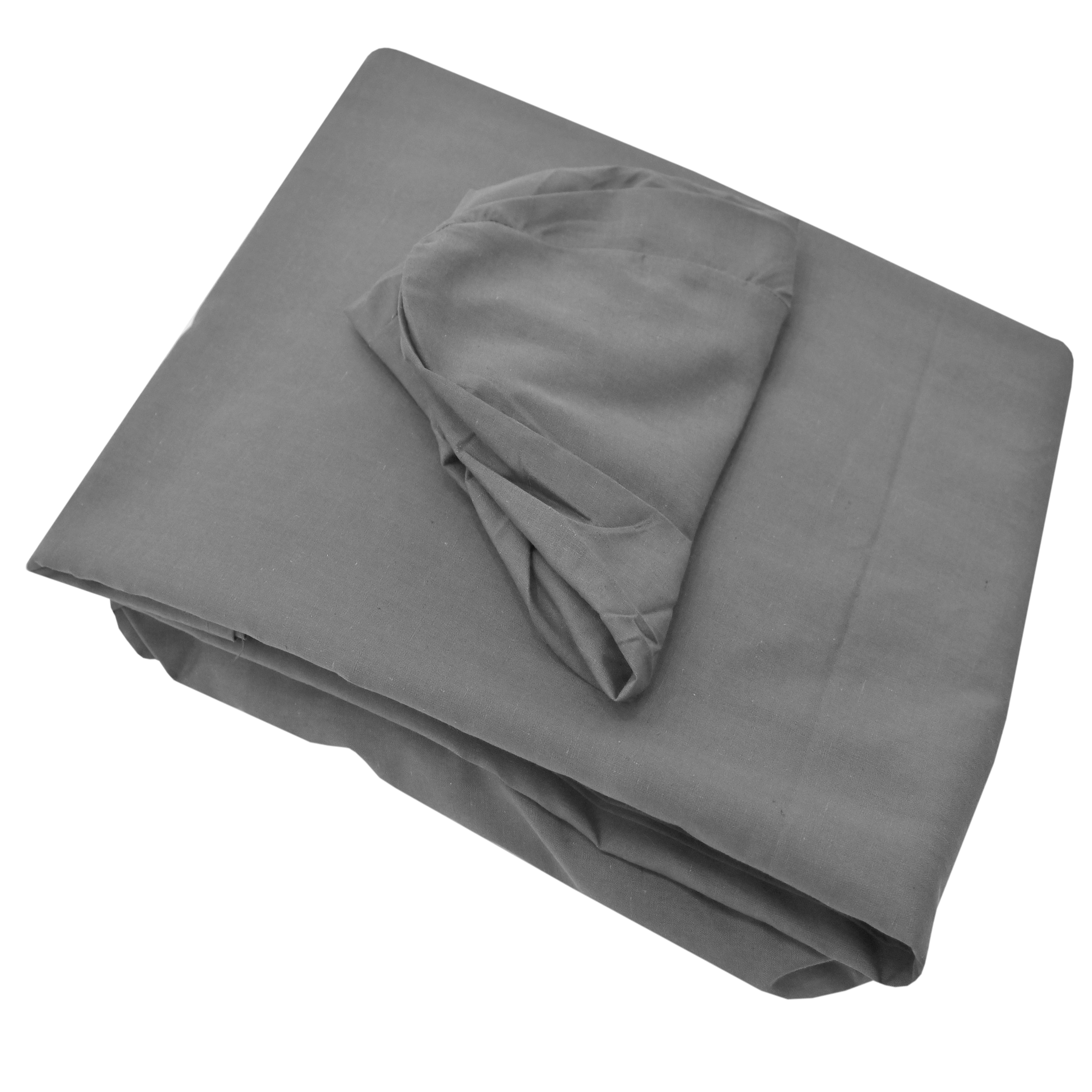 Spa Massage Table Poly Cotton Sheets 3 Pieces Full Set Resistant to Wrinkling, Gray