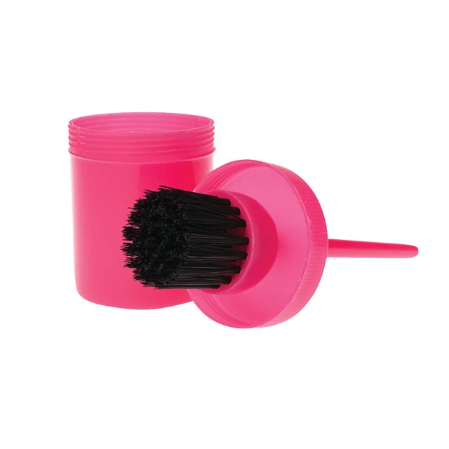 Roma - Brocha y bote de aceite modelo Brights para cascos (Rosa chillón)