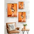 thumbnail image 3 of Awkward Styles Wooden magnetic poster Hanger Frame - African Woman Folk Canvas Photo Picture Poster Artwork Print for Framing Hanging Kit Wooden Poster Hanger Dowel, 3 of 4