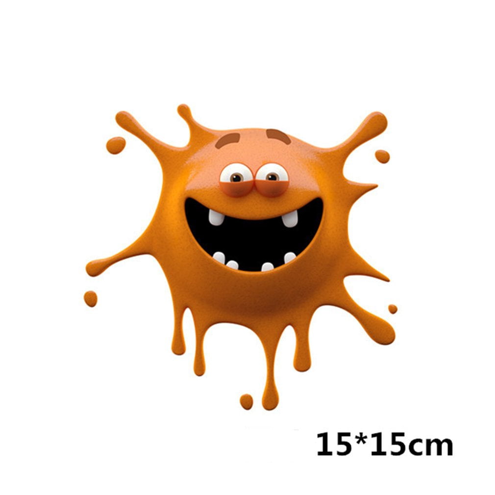Creative Cartoon Funny Face Car Stickers Reflective Decals Waterproof
