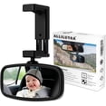 thumbnail image 1 of KERHAND 360° Baby Car Mirror for Baby Rear Facing, Rear View Car Seat Mirror for child Safety, Car Rear Mirror Accessories for Toddler-Just Adjust the Angle without Tightening the Knob (BPA-Free), 1 of 5