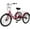 Red, variant on ABORON 26 inch 7 Speed Adult Tricycles , 3-Wheels Cruiser Bike with Basket, Trikes for Women, Men, Seniors,Adult