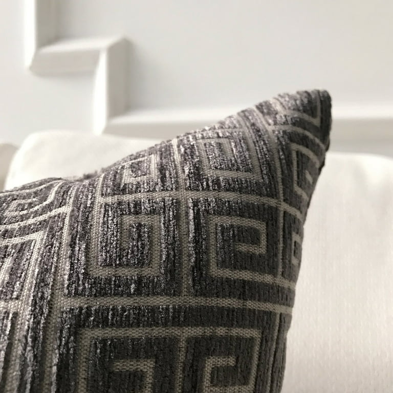Greek key pattern pillow clearance