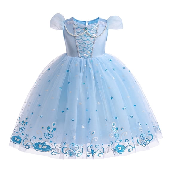 CaRilo dress Elsa Costume Dress for Girls Princess Dress Up Halloween Birthday Fancy Party Dresses