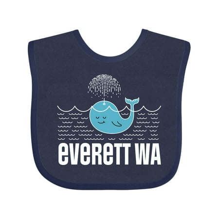 

Inktastic Everett Washington Whale Watching Gift Baby Boy or Baby Girl Bib