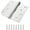 3Pcs 3mm Silver, variant on Hinges, 3 Pack Door Hinges Stainless Steel Hinges with 4 Inch Square Rounded 5/8" Radius Corner Hinges Interior/Exterior Door Hinges Heavy Duty Hinges (4 in)