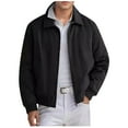 thumbnail image 3 of Kureaily Spring And Fall Models Simple Com Muter Jacket Men's Zipper Lapel Jacket Jacket, 3 of 8