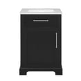 thumbnail image 4 of BridgePoint Home Clara 24" Single Sink Bathroom Vanity in Black with White Stone Top, 4 of 17