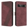 thumbnail image 1 of Elehold PU Leather Wallet Case for Google Pixel 7 Pro 6.7" 2022,Leather and TPU with Kickstand Magnetic Clasp Cash Pocket Card Holders Shockproof Anti-drop Full Body Protective Case,Winered, 1 of 14