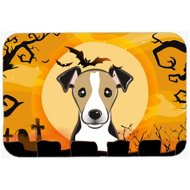 Halloween Jack Russell Terrier Kitchen & Bath Mat, 20 x 30
