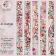 thumbnail image 1 of Vintage Floral Decorative Washi Tape Repositionable Transparent Paper Crafting 45mm x 200cm, 1 of 9