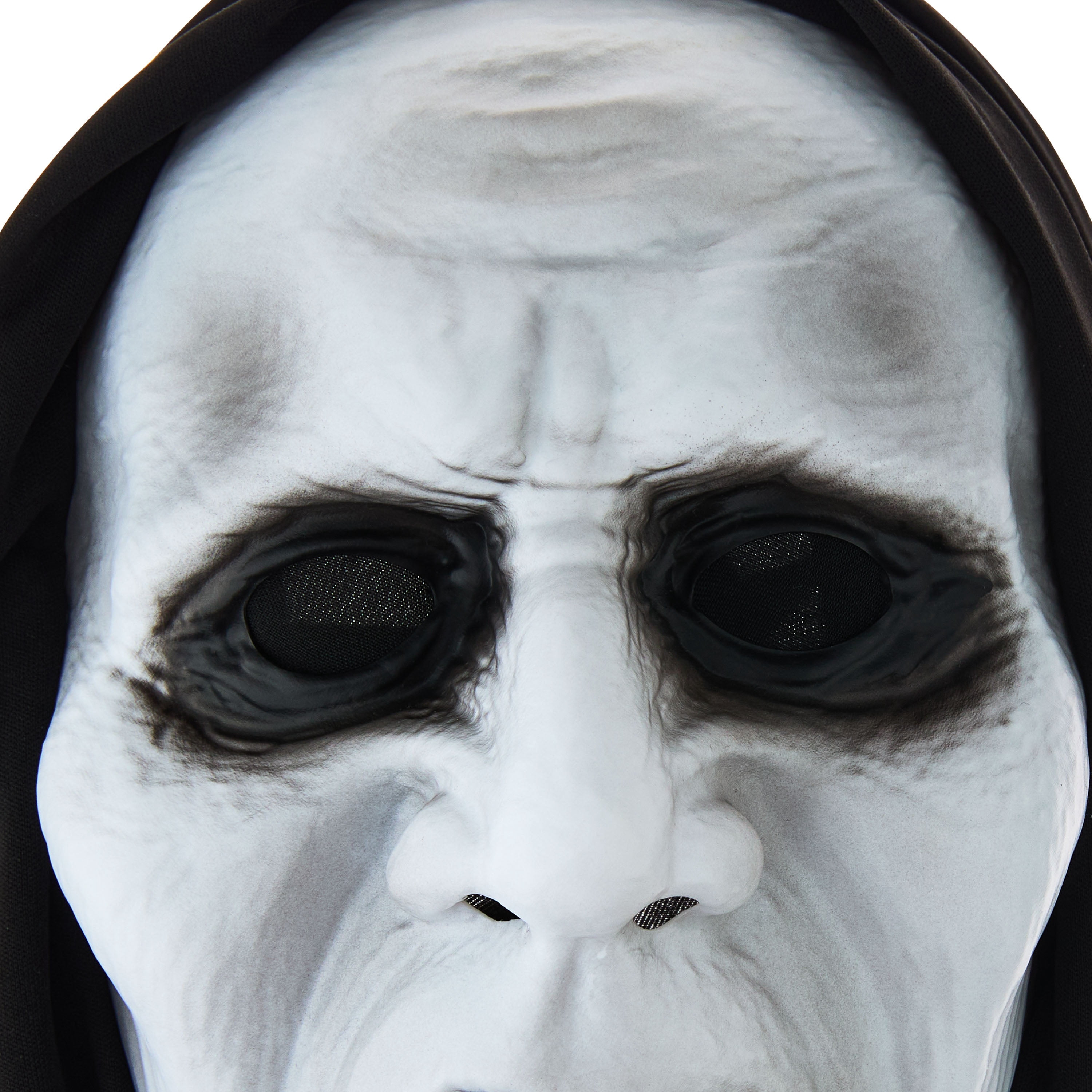 Silent Screamer Mask Costume Accessory for Adults, Black and White, Halloween by Way To Celebrate