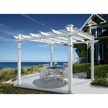New England Venetian 10 x 10-ft. Vinyl Pergola