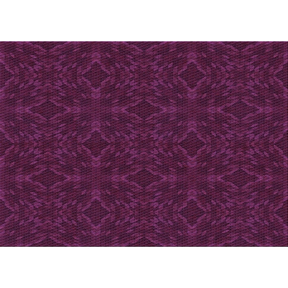 Ahgly Company Indoor Rectangle Patterned Medium Violet Red Pink Area Rugs, 4' x 6'
