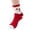 Watermelon Red, variant on Unisex Festive Graphic Crew Socks Cozy Plush Winter Socks Stretchy Fit Warm Daily Socks