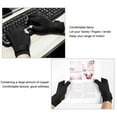 thumbnail image 4 of Daily Mix Store DTREELS 1pcs Gants de Compression pour l'Arthrite Demi-Doigt Soulagement des Ions Gants de Réhabilitation Pression Articulaire Fibre de Cuivre R9N0 Soins de Protection, 4 of 9